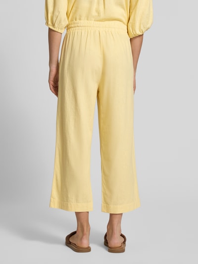 FREE/QUENT Wide Leg Pants mit elastischem Bund Modell 'Lava' GELB 5