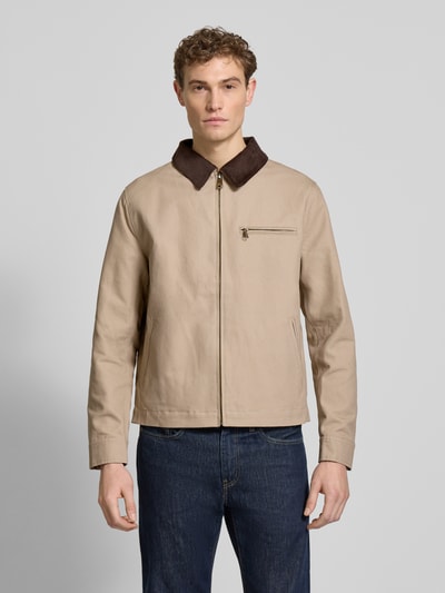 MCNEAL Regular fit jack met platte kraag Beige - 4
