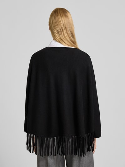 Herzensangelegenheit Poncho aus Woll-Kaschmir-Mix Black 5