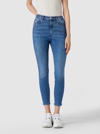 HUGO Skinny Fit Jeans mit Label-Patch Jeansblau 4