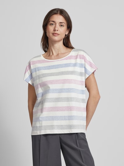 Tom Tailor T-Shirt mit Streifenmuster Pink 4