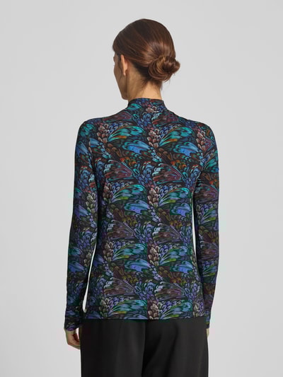 Scotch & Soda Longsleeve mit Stehkragen Dunkelblau 5