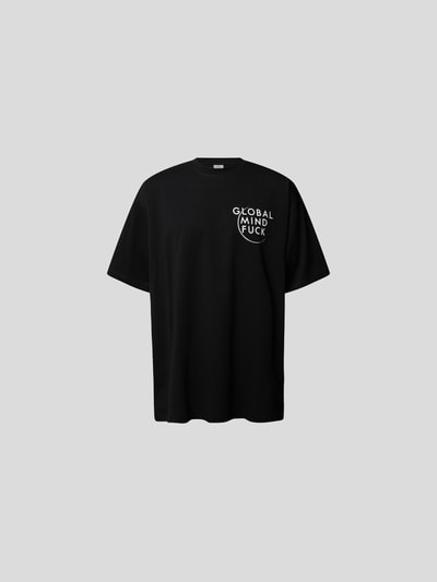 VETEMENTS T-Shirt mit Statement-Prints Black 2