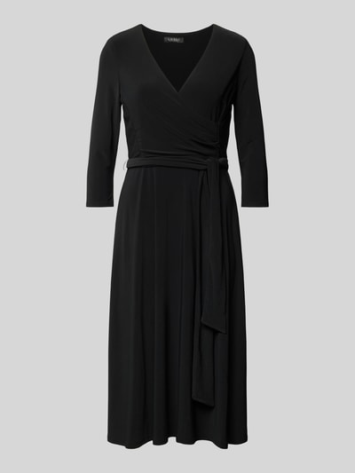 Lauren Ralph Lauren Kleid mit V-Ausschnitt Modell 'CARLYNA' Black 2
