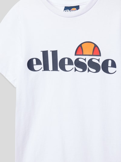 Ellesse T-shirt z nadrukiem z logo Biały 2