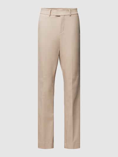 MOS MOSH Stoffen broek met uitlopende pijpen, model 'ELLEN NIGHT' Taupe - 2