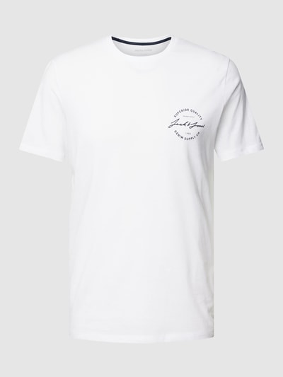 Jack & Jones T-Shirt mit Rundhalsausschnitt Modell 'ACE' Weiß 2