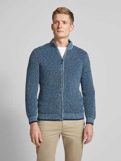 RAGMAN Strickjacke mit Reißverschluss Jeansblau 4