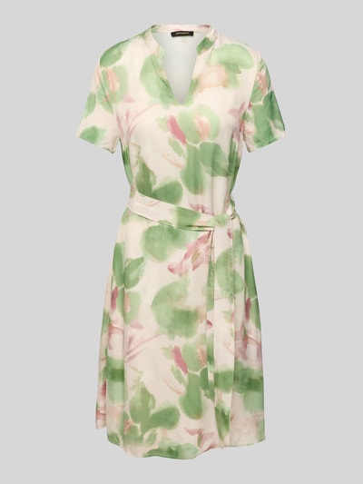 More & More Knielange jurk van viscose met tuniekkraag Lichtgroen - 2