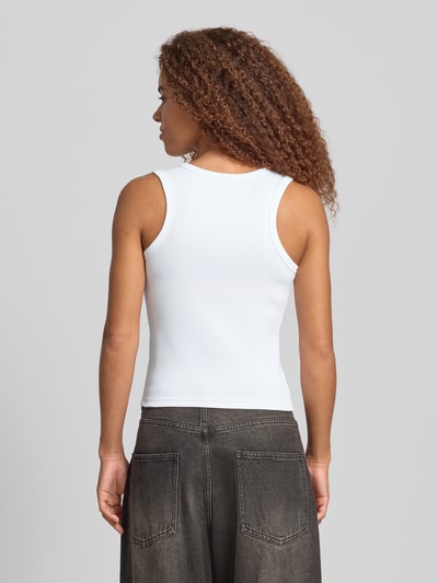 Calvin Klein Jeans Tanktop mit Label-Detail Weiss 5