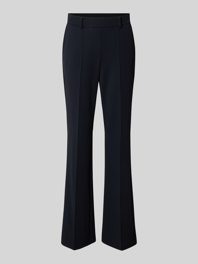 Produktfoto, czarne spodnie krój regular fit z elastycznym pasem Regular Fit Hose mit elastischem Bund von CAMBIO, szeroka nogawka, damskie