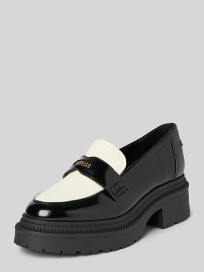 Guess Loafers met labeldetails, model 'FINDA' Zwart - 1