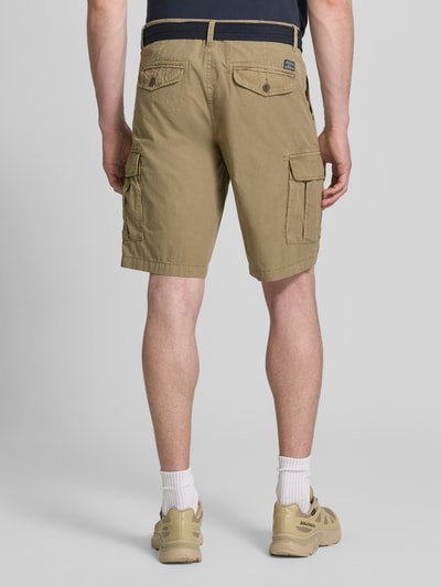 Petrol Regular Fit Bermudas mit Cargo-Taschen Beige 5