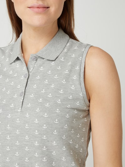 Montego Poloshirt met prints  Zilver gemêleerd - 3