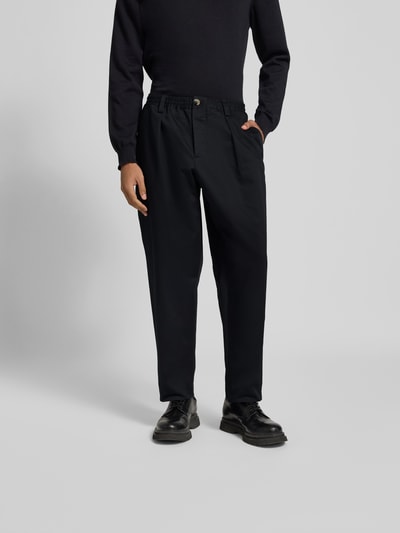 Marni Relaxed Fit Stoffhose mit Bundfalten Black 4