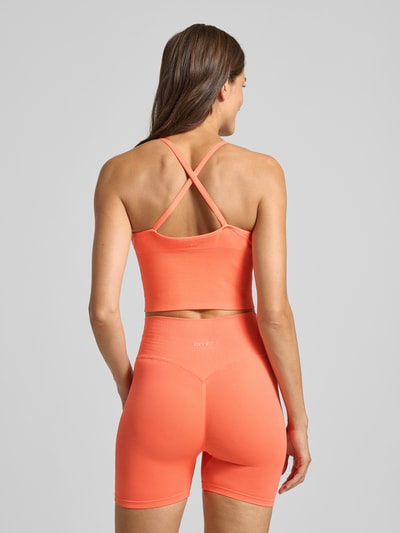 AIMN Korte top met bandjes en V-hals Oranje - 5