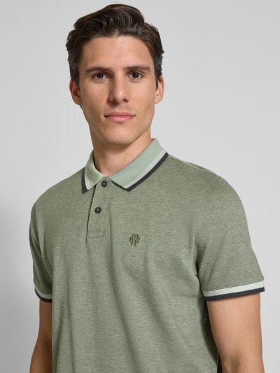 MCNEAL Poloshirt mit Label-Stitching Khaki 3