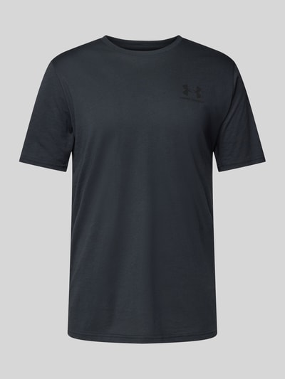 Under Armour T-Shirt mit Label-Print Black 1