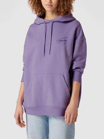 Tommy Jeans Hoodie mit Label-Schriftzug Flieder 4