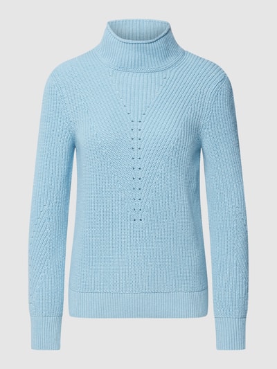 Marc Cain Strickpullover mit Label-Applikation Bleu 2