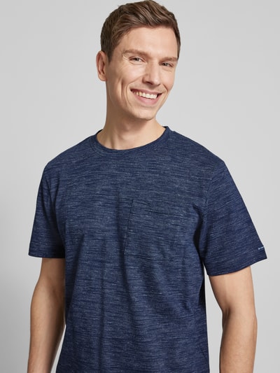 Tom Tailor Regular Fit T-Shirt aus Baumwoll-Mix Dunkelblau 3