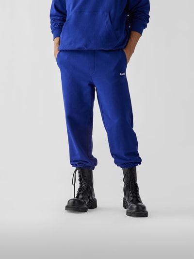 MSGM Sweathose mit Label-Print Royalblau 4