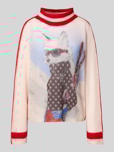 Marc Cain Kersttrui van een wolmix Rood - 2