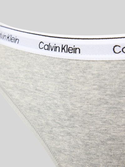 Calvin Klein Underwear String met elastische band met logo in een set van 3 stuks Blauw - 2
