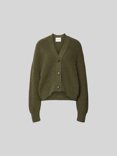 Closed Oversized Cardigan mit V-Ausschnitt Khaki 2