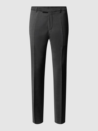 Strellson Slim fit pantalon met persplooien, model 'Flex Cross' Antraciet - 2