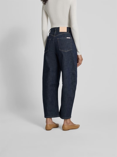 Self-Portrait Balloon Fit Jeans mit Stretch-Anteil Dunkelblau 5