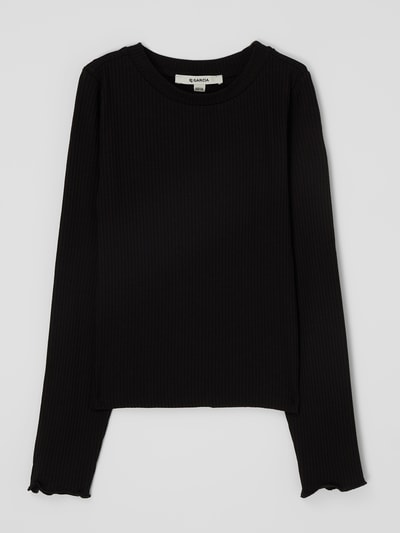 Garcia Longsleeve mit Viskose-Anteil  Black 1