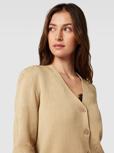 Lauren Ralph Lauren Cardigan mit Logo-Muster Modell 'LERLIT' Beige 3