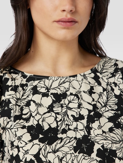 Weekend Max Mara Bluse mit floralem Allover-Muster Black 3