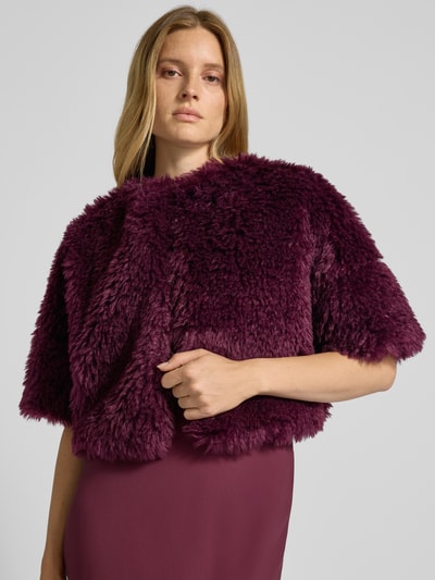 Rinascimento Bolero met imitatiebont Bordeaux - 3