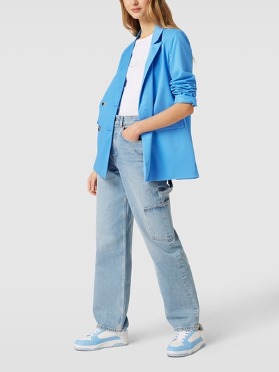 Pieces Blazer met reverskraag Bleu - 1