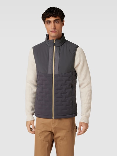 BOSS Green Bodywarmer met opstaande kraag, model 'Petrick' Grafiet - 4