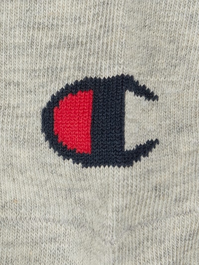 CHAMPION Sneakersokken met labeldetail in een set van 3 paar, model 'Sneaker Sock' Middengrijs gemêleerd - 3