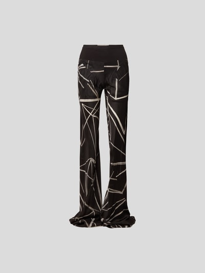 Rick Owens High Waist Hose mit Allover-Muster Black 2