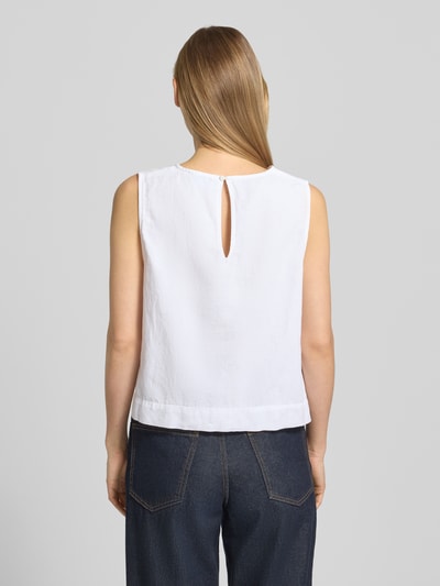 Neo Noir Blusenshirt mit seitlicher Schnürung Modell 'Svetlana' Weiss 5
