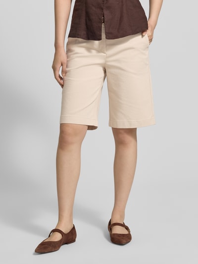 COMMA Bermudas mit Gürtel Beige 4