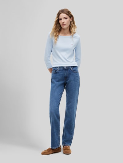 Tommy Hilfiger Regular Fit 3/4-Shirt aus reiner Baumwolle Hellblau 1