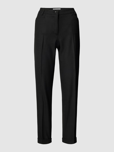 Raffaello Rossi Stoffen broek met viscose en persplooien, model 'UTE' Zwart - 2