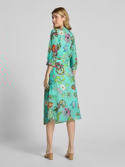 Milano Italy Midikleid mit Taillenband Mint 5