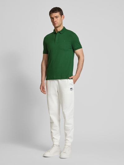 Lacoste Regular fit poloshirt met labeldetail Groen - 1