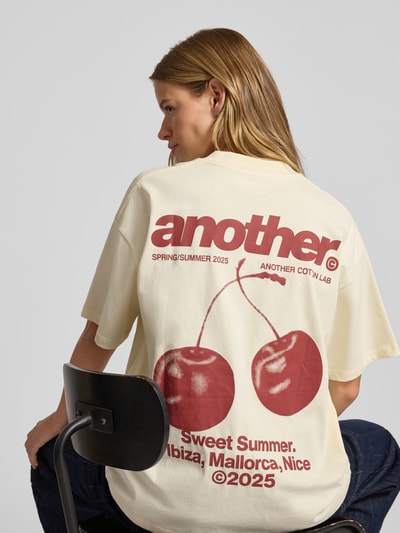 ANOTHER COTTON LAB Oversized T-Shirt mit Rundhalsausschnitt Ecru 3