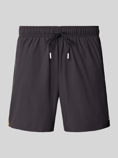 BOSS Zwembroek met mesh-inzet Antraciet - 1