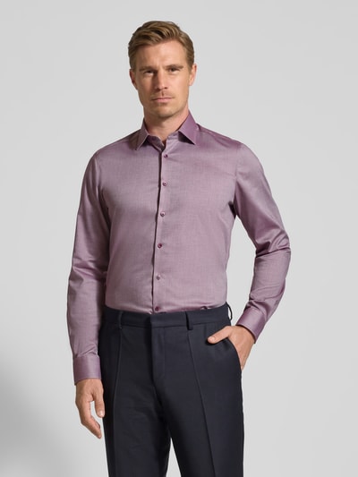 OLYMP Level Five Slim Fit Business-Hemd mit Kentkragen Bordeaux 4