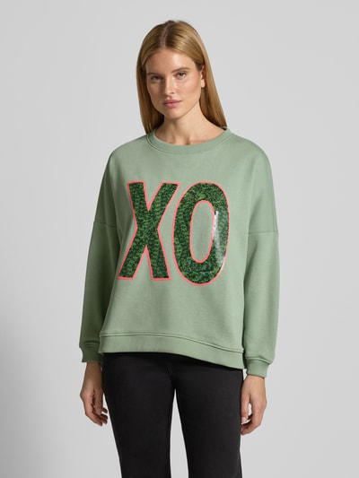 miss goodlife Relaxed Fit Sweatshirt mit Pailettenbesatz Modell 'XO' Lind 4