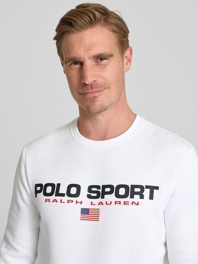Polo Ralph Lauren Sweatshirt mit Label-Print Weiss 3
